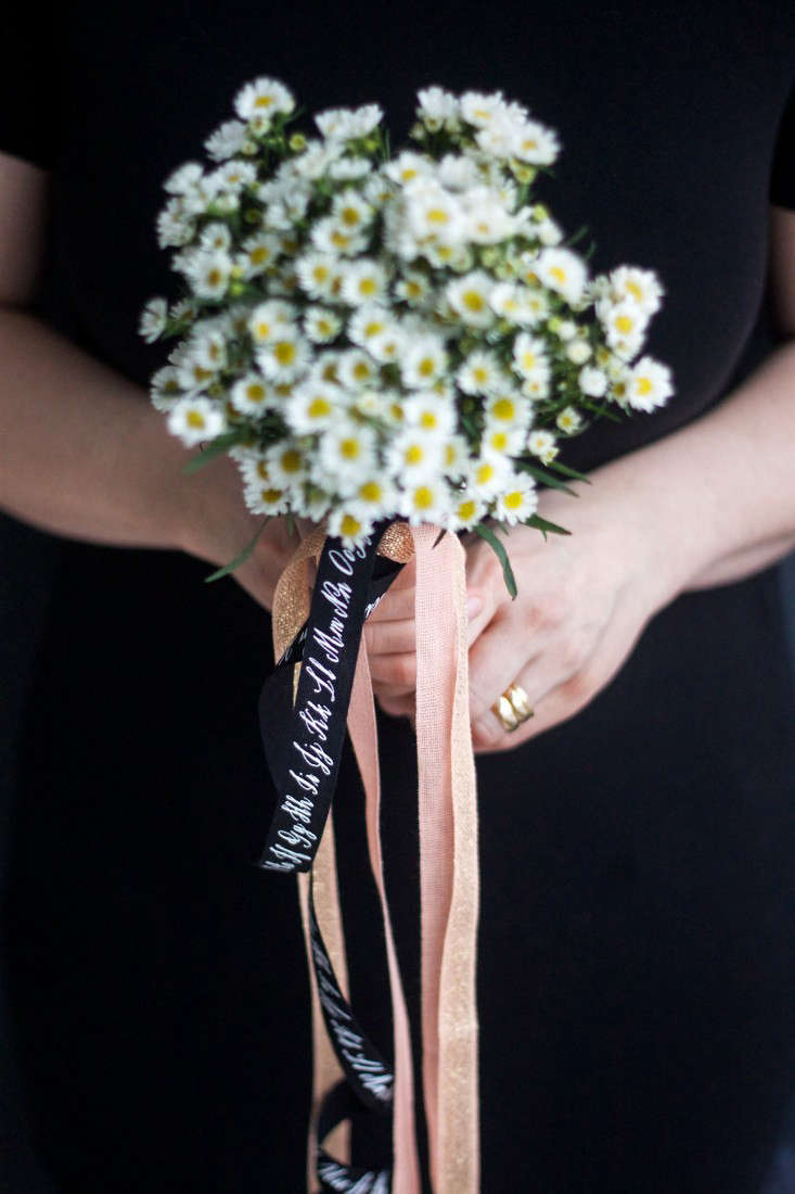 A closeup of the Studio Carta ribbons.